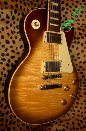 58  Flame Top  Les Paul Burst Replica USA Custom Luthier Built....SOLD